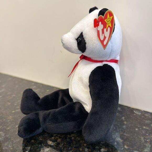 Ty Beanie Babies: Fortune the Panda Bear 1997 Vintage- NWT - Picture 3 of 8